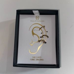 3 gold ear cuffs